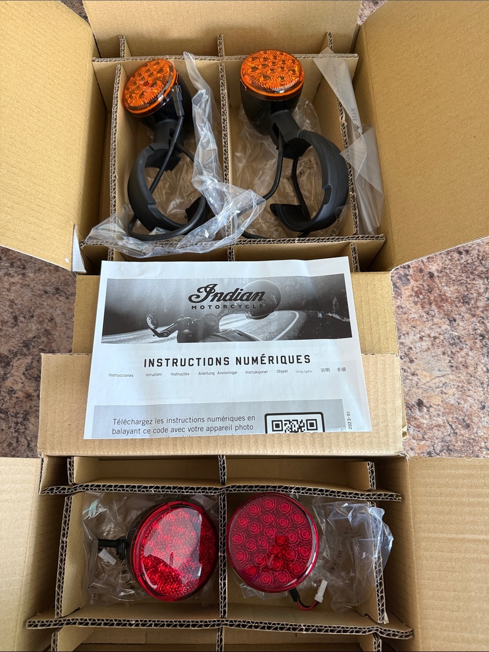 Indian Scout 101 OEM turn signals